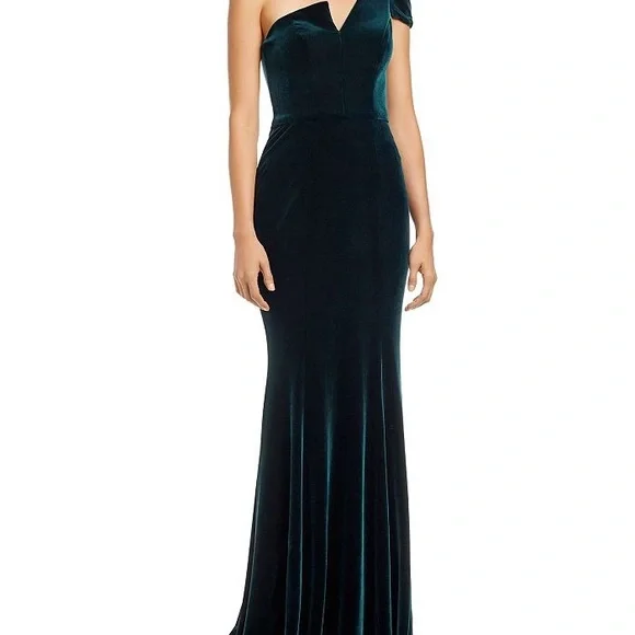 Aqua | Dresses | Aquavelvet Oneshoulder Gown Emerald Green | Poshmark Aqua | Dresses | Aquavelvet Oneshoulder Gown Emerald Green | Poshmark